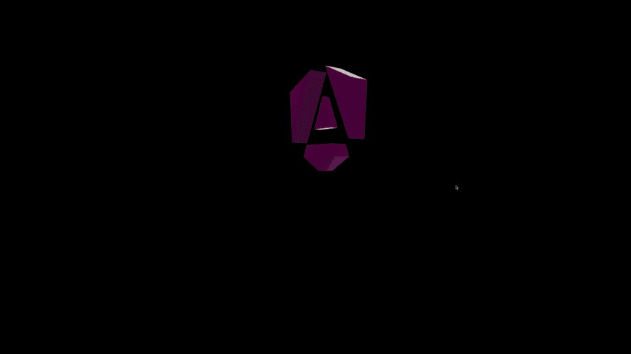 Animated gif of the Angular WebXR application